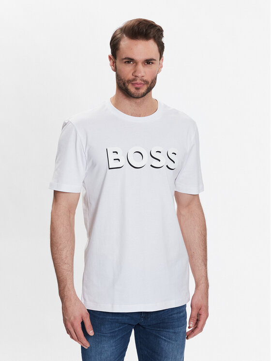 BOSS Boss T-shirt 50481611 Bianco Regular Fit