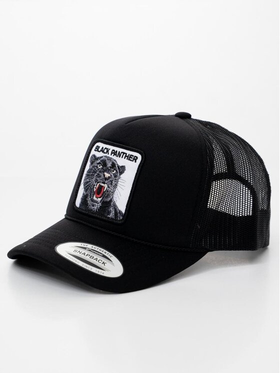 MyStars MyStars Czapka z daszkiem Czapka Z Daszkiem Trucker Czarna z Czarną Panterą MyStars Black Panther uni Czarny