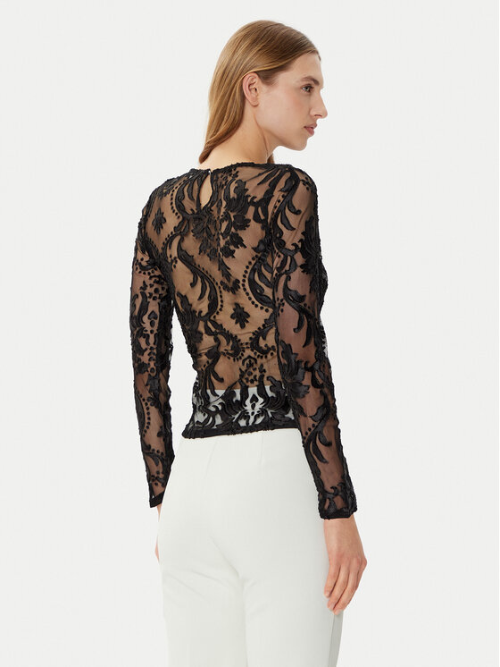 Morgan Morgan Bluza 242-TENDRE Črna Slim Fit