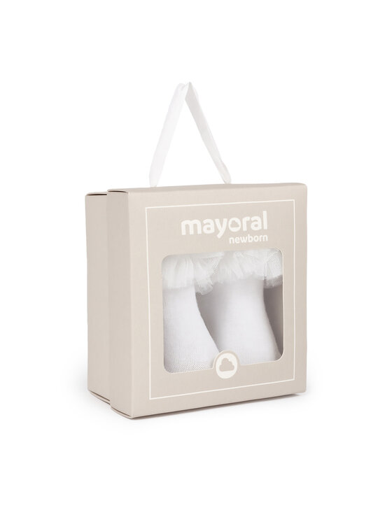 Mayoral Mayoral Dječje visoke čarape 9710 Bijela