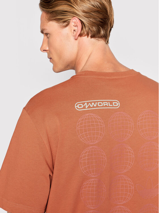 adidas adidas T-shirt Graphic Ozworld HL9232 Arancione Relaxed Fit