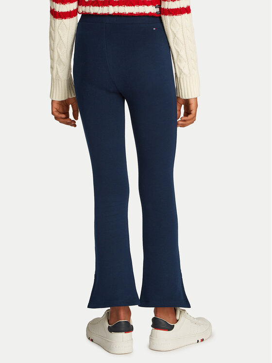 Tommy Hilfiger Tommy Hilfiger Leggings Varsity KG0KG08301 Tamnoplava Flare Fit