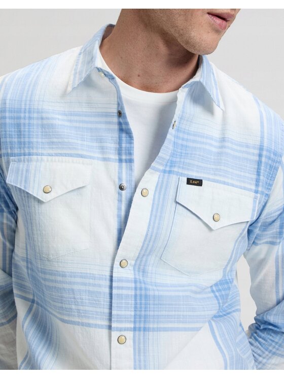 Lee Lee Koszula 112376557 Niebieski Regular Fit