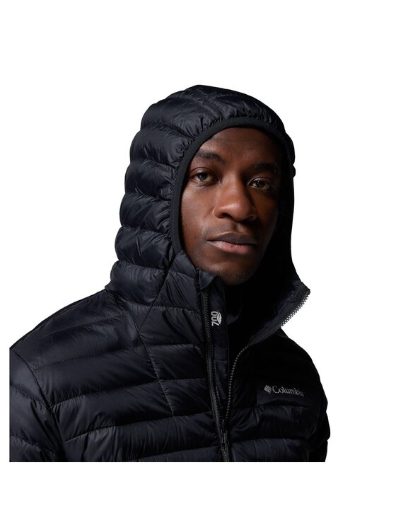 Columbia Columbia Kurtka puchowa Corelite Down Hooded Jacket 2134212010 Czarny Regular Fit