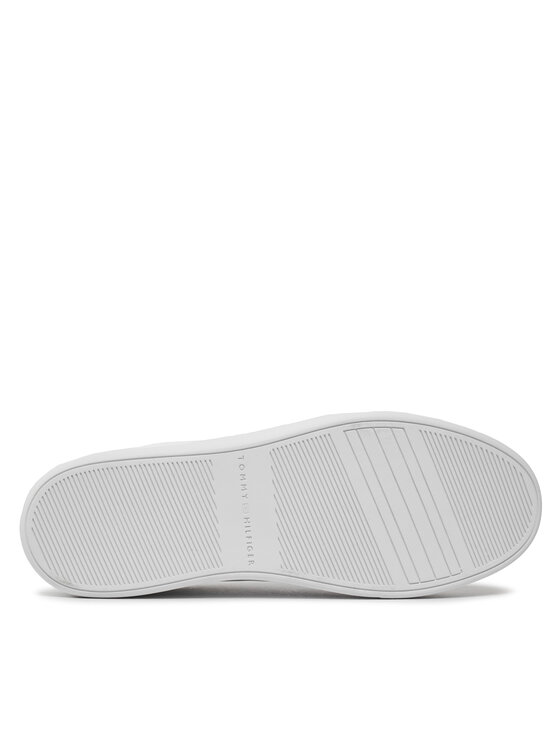 Tommy Hilfiger Tommy Hilfiger Sneakersy Essential Court Sneaker Stripes FW0FW07779 Biela
