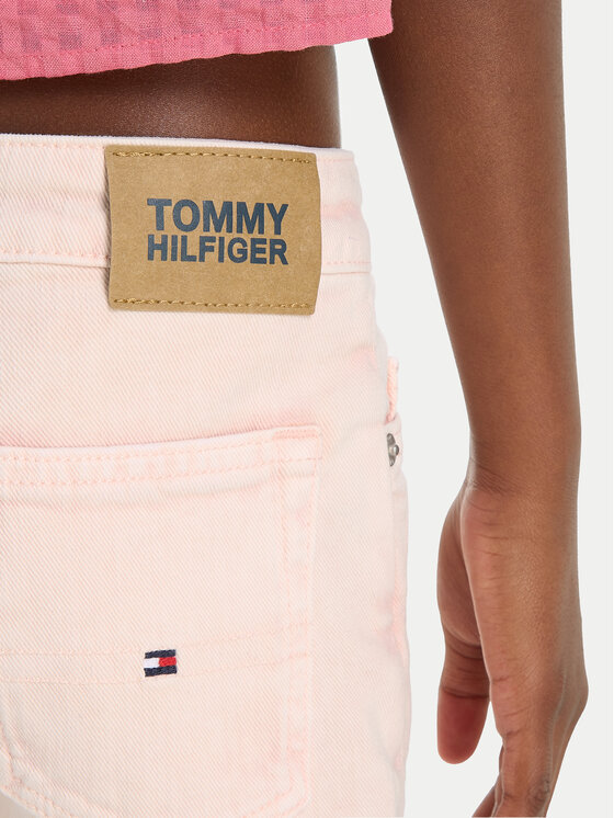 Tommy Hilfiger Tommy Hilfiger Džinsiniai šortai Harper KG0KG07918 Rožinė Relaxed Fit