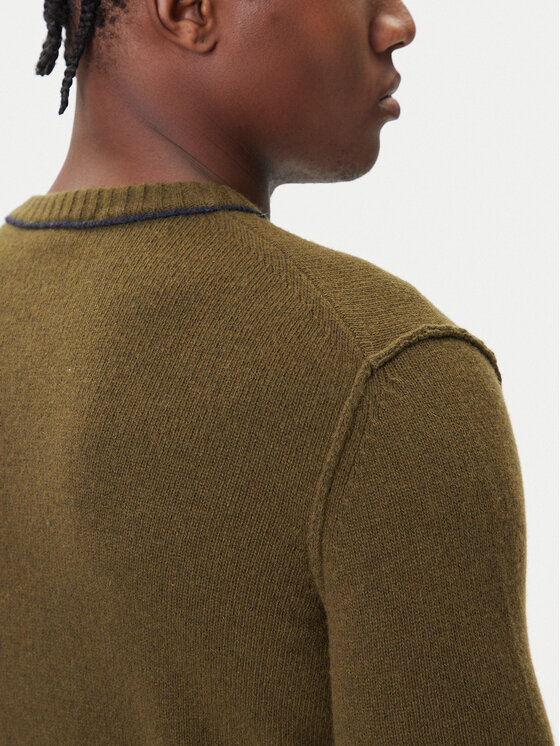 Aeronautica Militare Aeronautica Militare Sweter 252MA1608UL00924 Zielony Regular Fit
