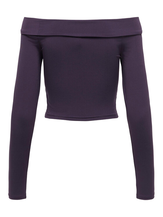 ONLY ONLY Bluzka 15302593 Fioletowy Slim Fit