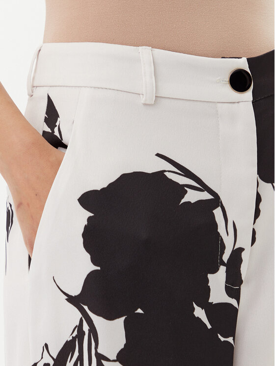 ACCESS FASHION ACCESS FASHION Spodnie palazzo 53-5047-073 Biały Regular Fit
