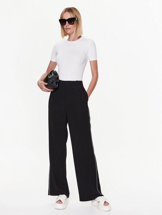 Calvin Klein Calvin Klein Majica K20K205547 Bela Slim Fit