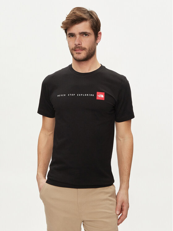 The North Face The North Face Tricou Never Stop NF0A87NS Negru Regular Fit