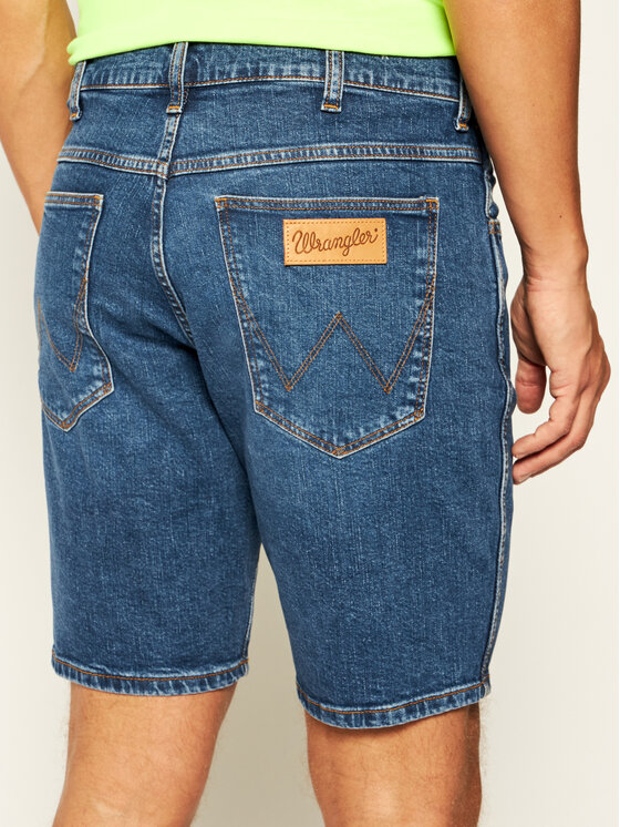 Wrangler Wrangler Szorty jeansowe 5 Pocket W14CT112E 112126628 Granatowy Regular Fit