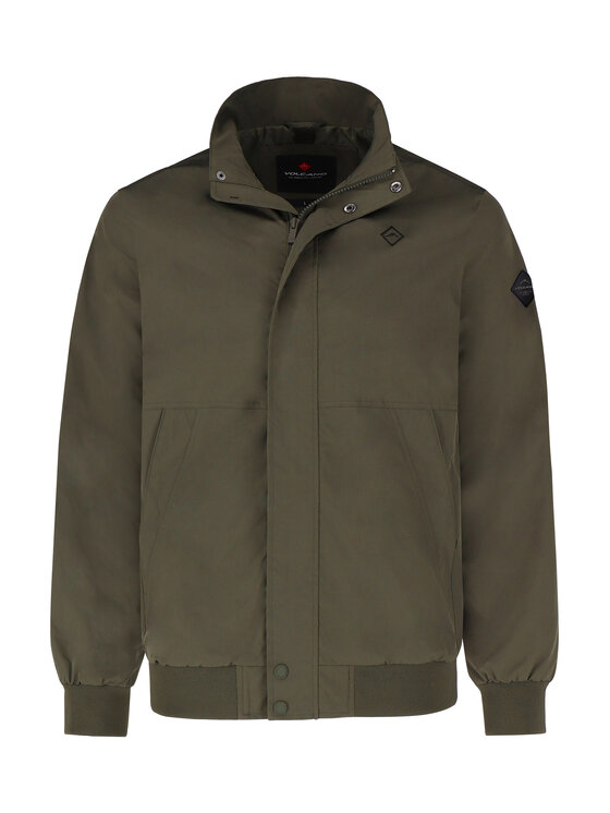 Volcano Volcano Kurtka przeciwdeszczowa J-BOTEGA Zielony Regular Fit