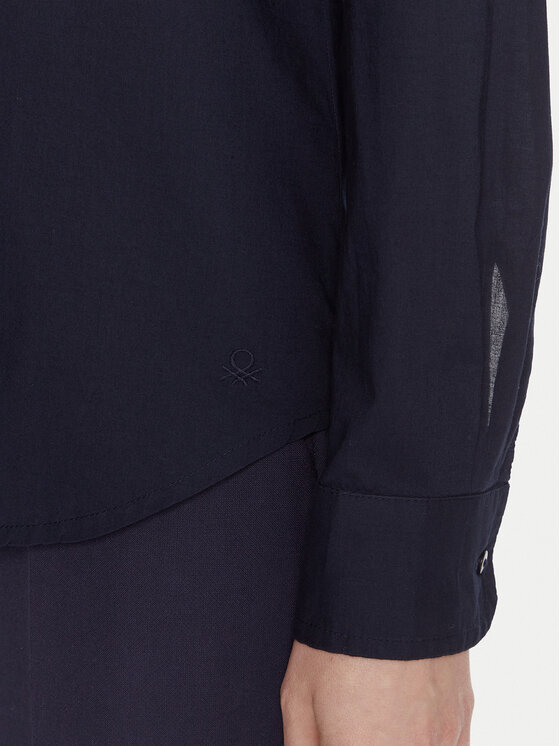United Colors Of Benetton United Colors Of Benetton Hemd 5WPQDQ0AX Dunkelblau Regular Fit