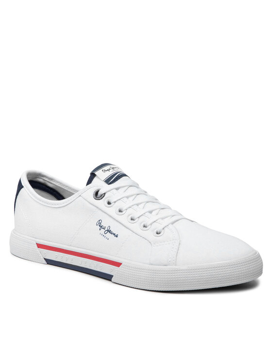 Pepe Jeans Pepe Jeans Πάνινα παπούτσια Brady Basic PMS30816 Λευκό