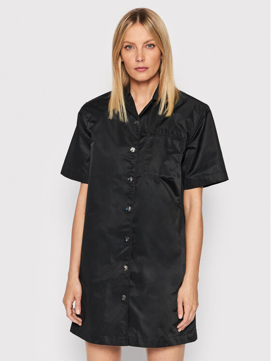 Remain Vsakodnevna obleka Storm RM1143 Črna Loose Fit