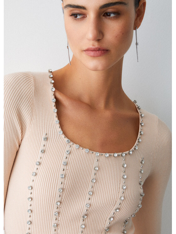 Liu Jo Liu Jo Maglione PA6021MS99EC3908 Bianco Slim Fit