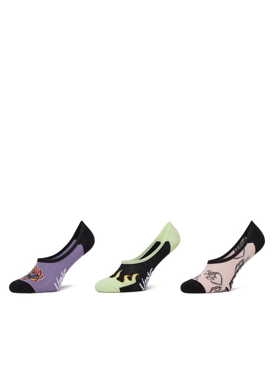 Set de 3 perechi de șosete scurte de damă Vans Buggin Out VN000ND2 Colorat