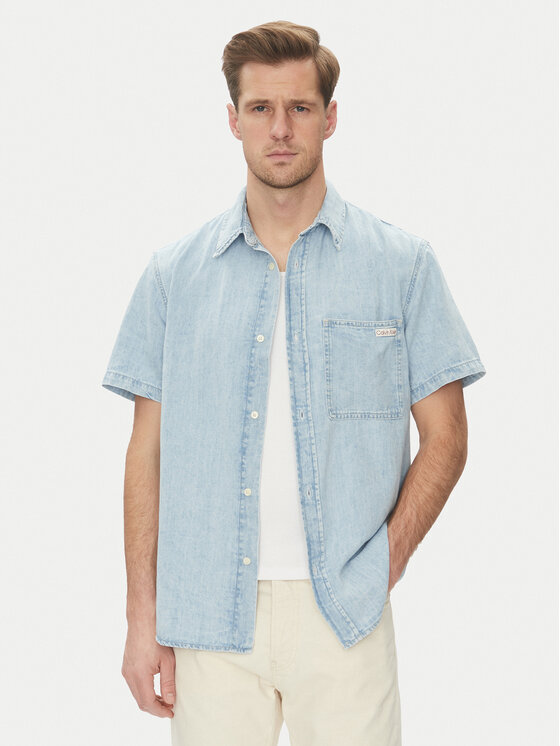 Koszula jeansowa Calvin Klein Jeans, Rozmiar M, Niebieska, J30J327180
