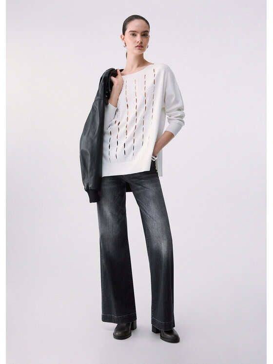 Liu Jo Liu Jo Maglione CF6002MS55NX0256 Bianco Regular Fit