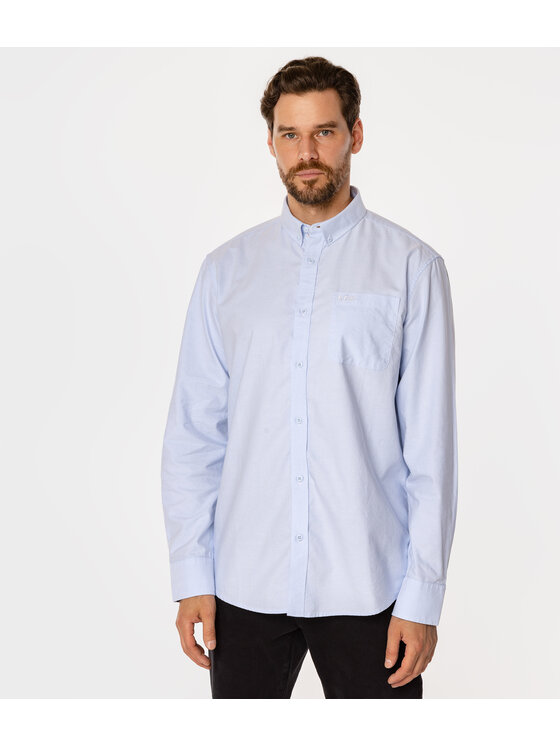 Lee Cooper Lee Cooper Koszula LLOYD Niebieski Comfort Fit