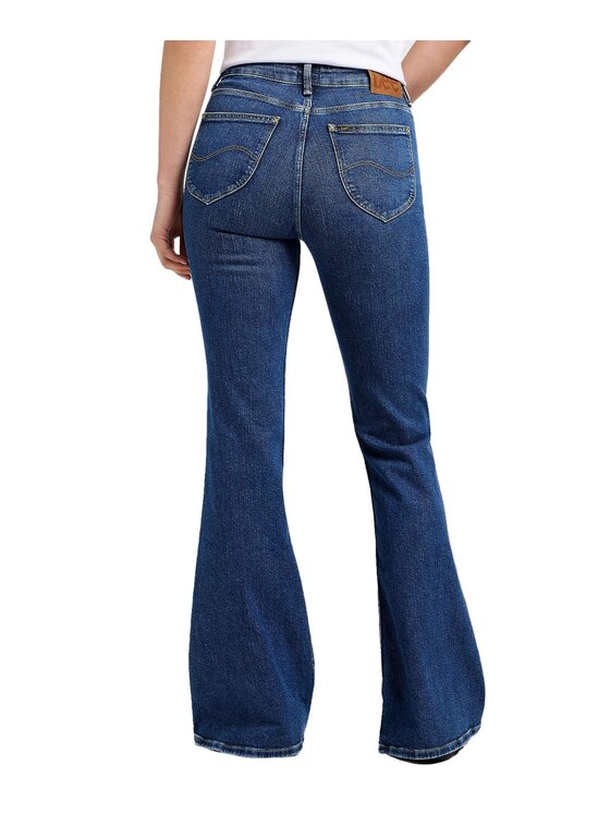 Lee Lee Jeansy 112354456 Granatowy Bootcut Fit