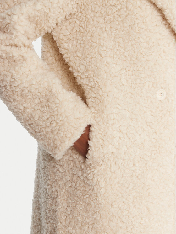 Bomboogie Bomboogie Fellmantel CW360STSFC5 Beige Regular Fit