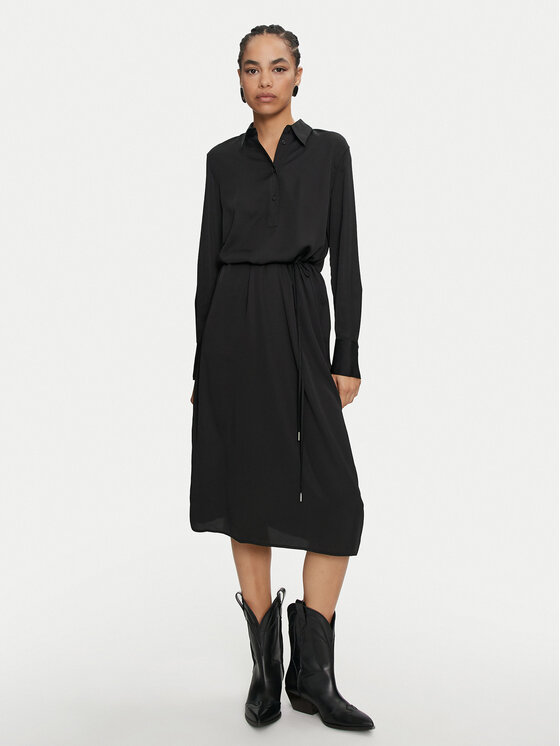 Calvin Klein Calvin Klein Φόρεμα πουκάμισο K20K207455 Μαύρο Regular Fit