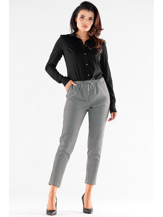 Awama Awama Spodnie damskie A532 Kolorowy Basic Fit