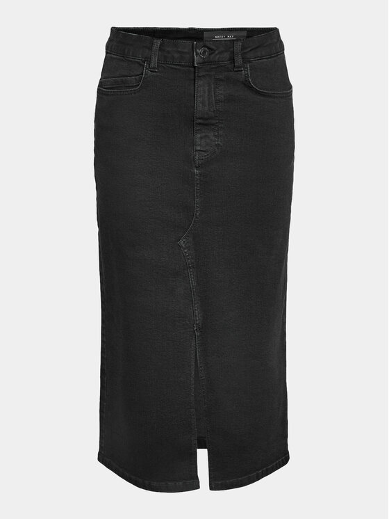 Noisy May Noisy May Spódnica jeansowa Kath 27030078 Czarny Regular Fit