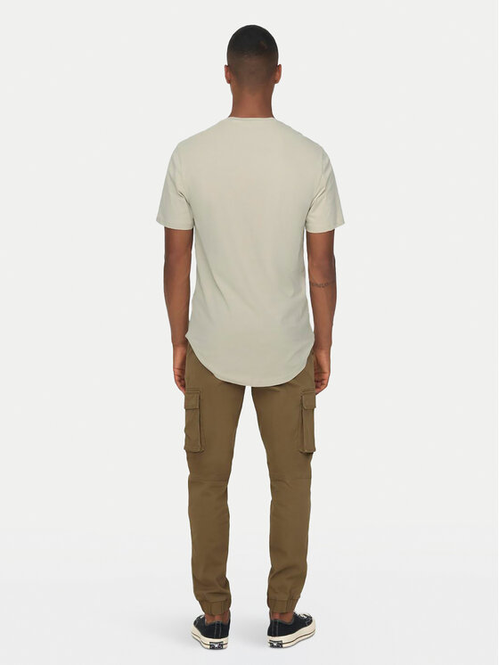 Only & Sons Only & Sons T-särk Matt 22002973 Beež Regular Fit