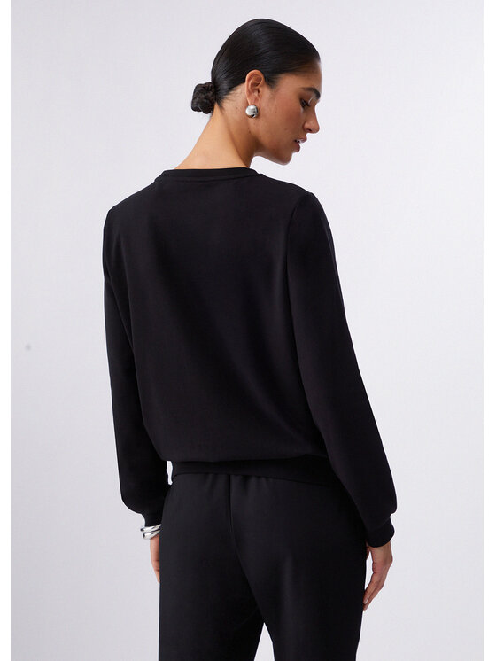 Liu Jo Liu Jo Bluza TA6073FS090P9298 Czarny Regular Fit
