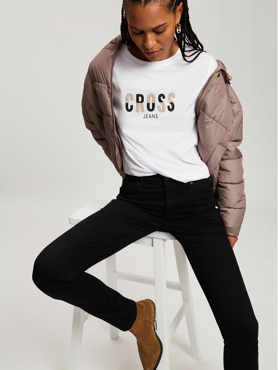 Cross Jeans Cross Jeans Jeansy P 489-155 Czarny Slim Leg