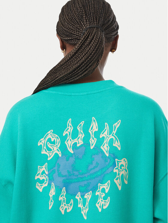 Quiksilver Quiksilver Світшот Standard Crew EQWFT03188 Зелений Regular Fit