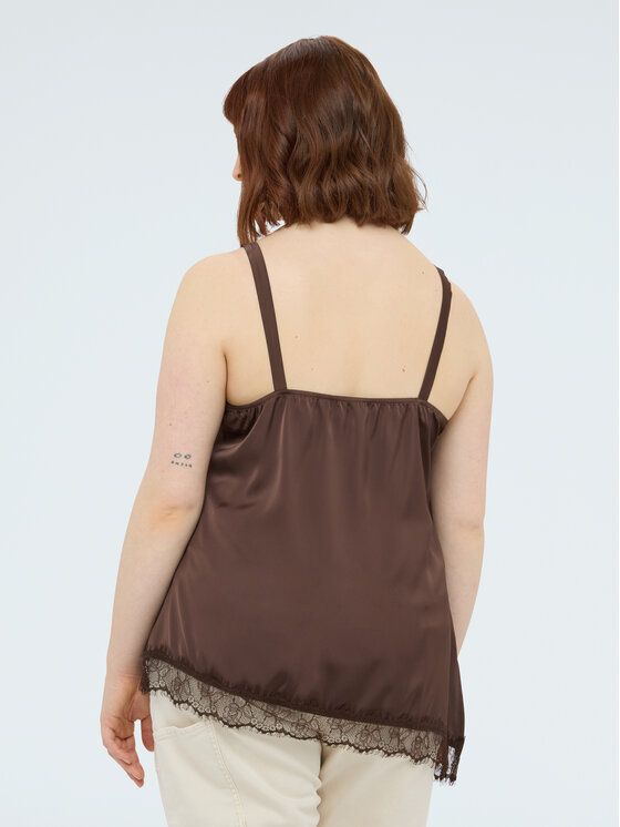 Fiorella Rubino Fiorella Rubino Top D004T000262N022 Brązowy Regular Fit