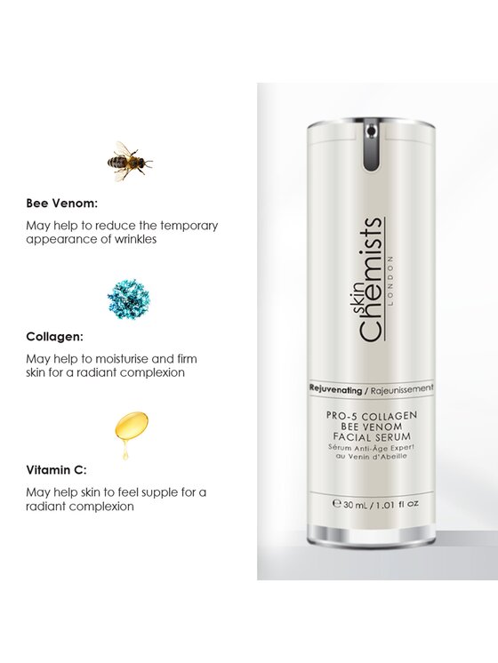 skinChemists skinChemists Serum do twarzy SC Pro-5 Collagen Bee Venom, 30 ml Serum