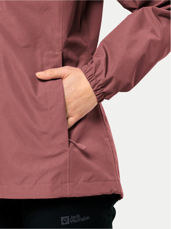 Jack Wolfskin Jack Wolfskin Lietus jaka Stormy Point 1111202 Sarkans Regular Fit