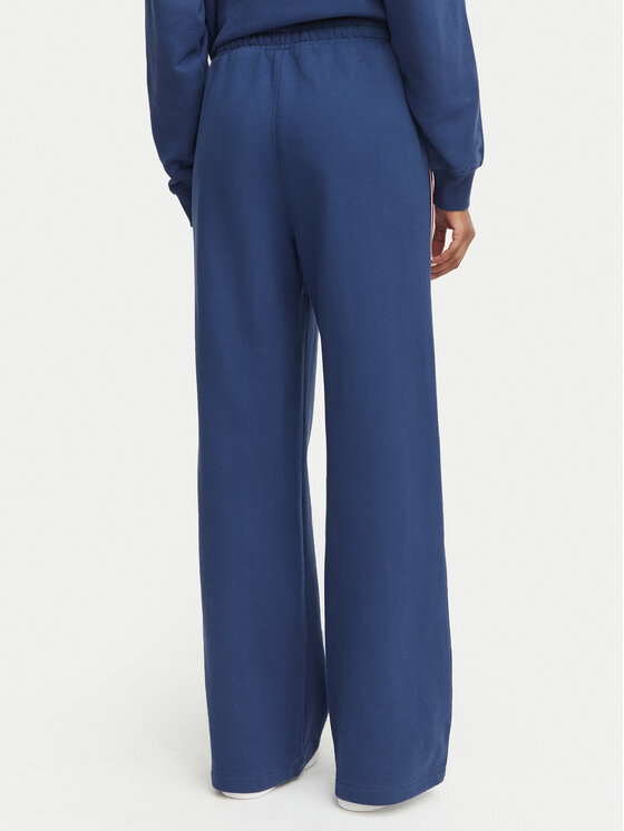 Tommy Hilfiger Tommy Hilfiger Spodnie dresowe UW0UW06628 Niebieski Wide Leg