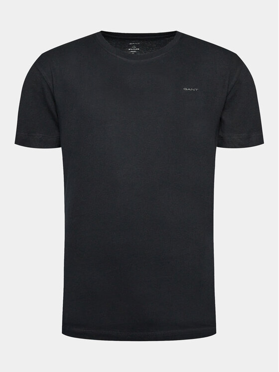 Gant Gant Súprava tričiek C-Neck 2 Pack 900002008 Čierna Regular Fit