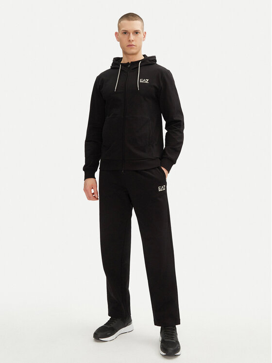 Męski Dres EA7 Emporio Armani, Rozmiar XL, Czarny, 7M000236 AF13512 MC156
