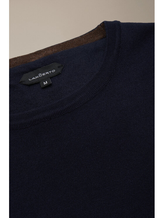 Lancerto Lancerto Sweter Luell SW073225000055 Granatowy Regular Fit