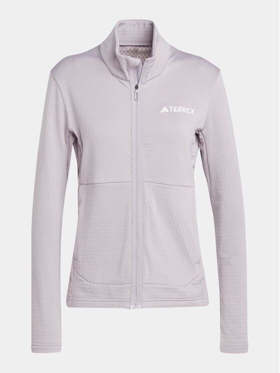 adidas adidas Flis Terrex Multi IQ3747 Ljubičasta Slim Fit