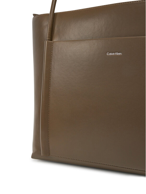 Calvin Klein Calvin Klein Ročna torba Ck Linn Large Shopper K60K613109 Rjava