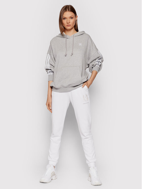 Felpa adicolor Classics H06776 Grigio Oversize