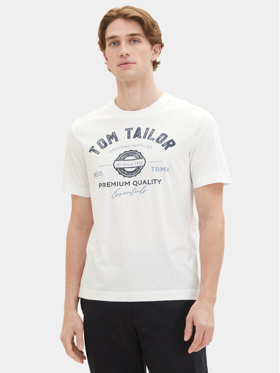 Tom Tailor Tom Tailor Tričko 1037735 Biela Regular Fit