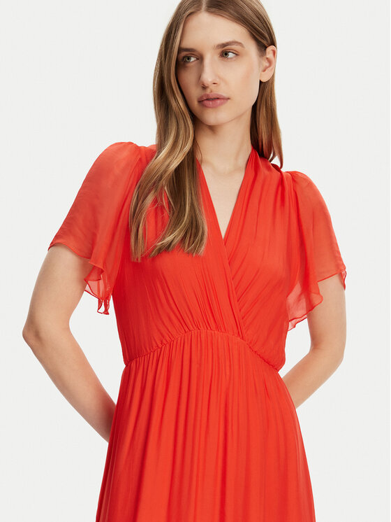 Haveone Haveone Letní šaty AFF-N006 Oranžová Loose Fit