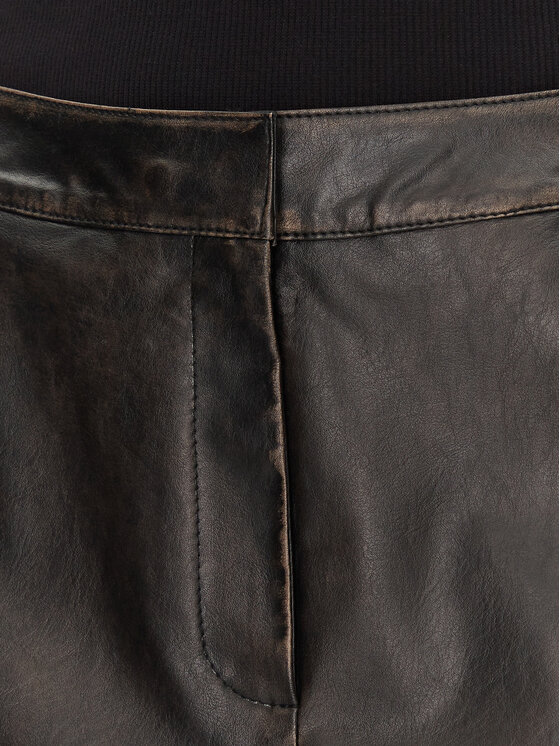 JJXX JJXX Rock aus Kunstleder Selma 12271904 Schwarz Slim Fit