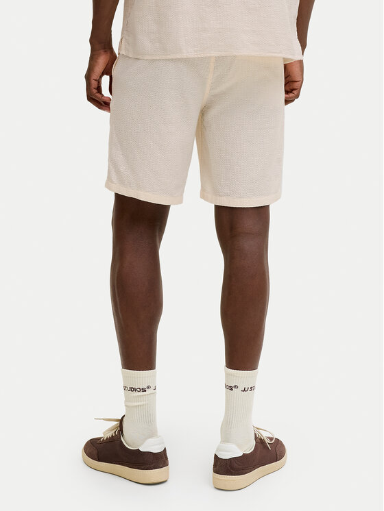 Jack & Jones Jack & Jones Auduma šorti St.Jaiden 12293471 Krēmkrāsas Relaxed Fit