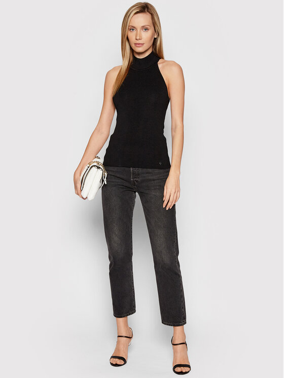Blusa W2GR09 Z2U00 Nero Slim FIt