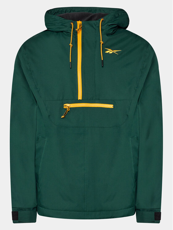 Reebok Anorák Vector Fleece HK7075 Zöld Loose Fit | Modivo.hu